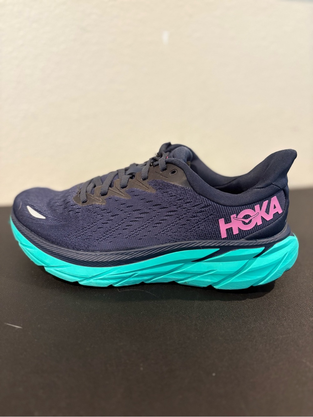 Hoka One One Clifton 8 Wide Athletic Sneaker Shoes Outer Space Women’s Sz 7 D - Picture 6 of 10